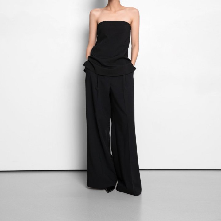 Paper Moon - Korean Women Fashion - #womensfashion - Tailored Off Shoulder Flare Top Blouse