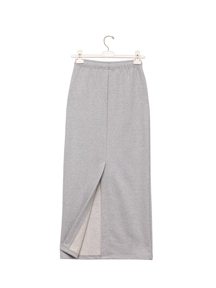 Paper Moon - Korean Women Fashion - #womensfashion - Back Slit Detail Maxi Pencil Jersey Sweat Skirt - 5
