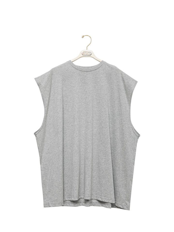 Paper Moon - Korean Women Fashion - #womensfashion - Premium Cotton Oversized Sleeveless Long Tee - 6