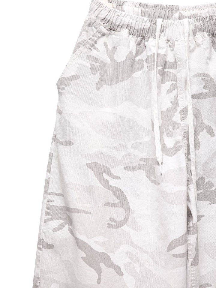 Paper Moon - Korean Women Fashion - #womensfashion - Camouflage Cotton Banded Maxi Wide Trousers - 10