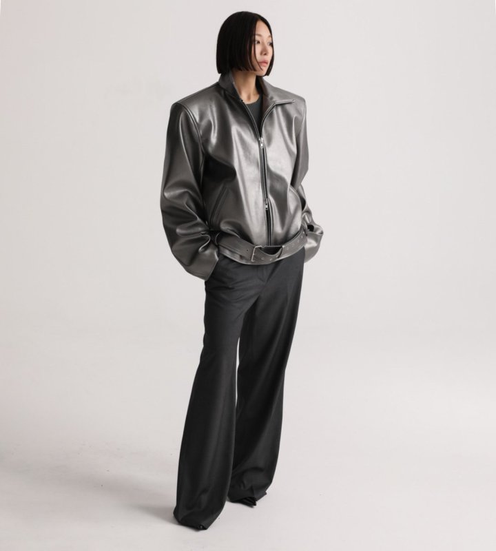 Paper Moon - Korean Women Fashion - #momslook - Classic Low Rise Pintuck Slacks - 4