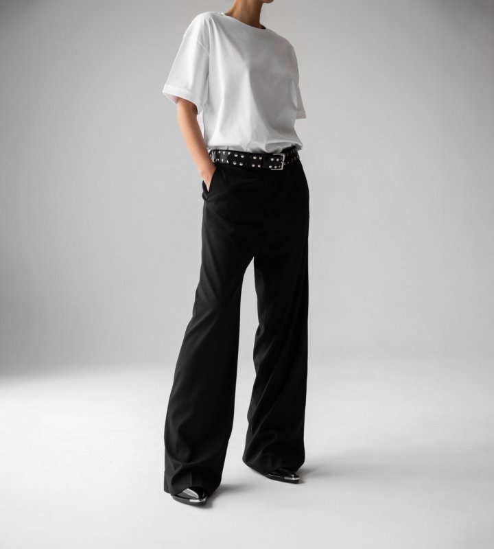 Paper Moon - Korean Women Fashion - #womensfashion - Classic Low Rise Pintuck Slacks - 3