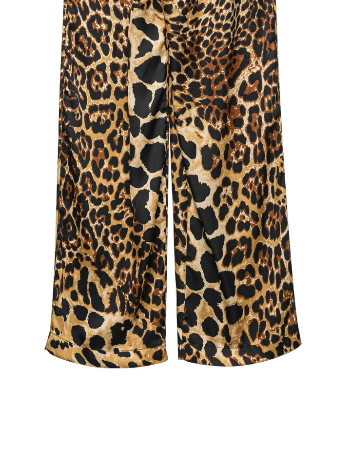 Paper Moon - Korean Women Fashion - #womensfashion - Satin Banding Wide Trousers - 8