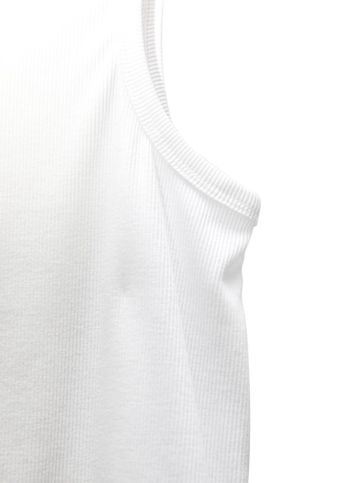 Paper Moon - Korean Women Fashion - #womensfashion - Straight Fit Crewneck Crop Sleeveless Top - 8