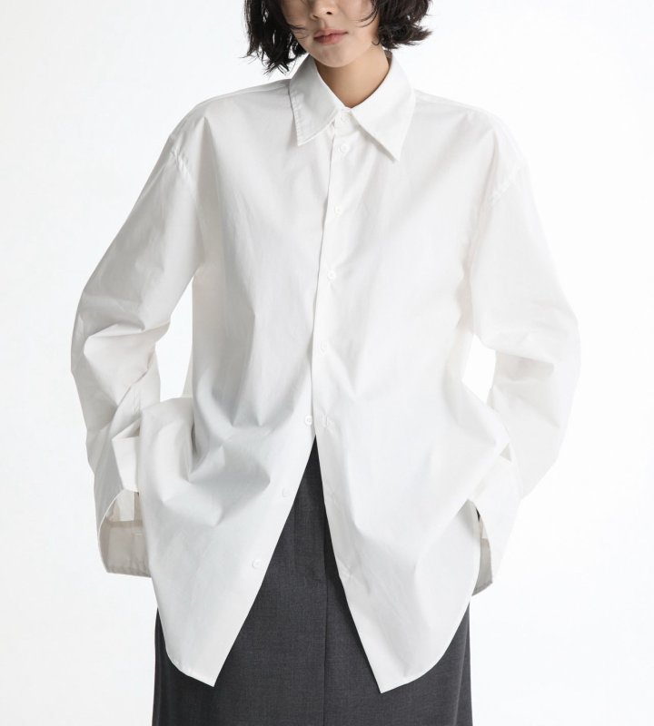 Paper Moon - Korean Women Fashion - #womensfashion - Classic Premium Cotton Button Down Shirt - 5