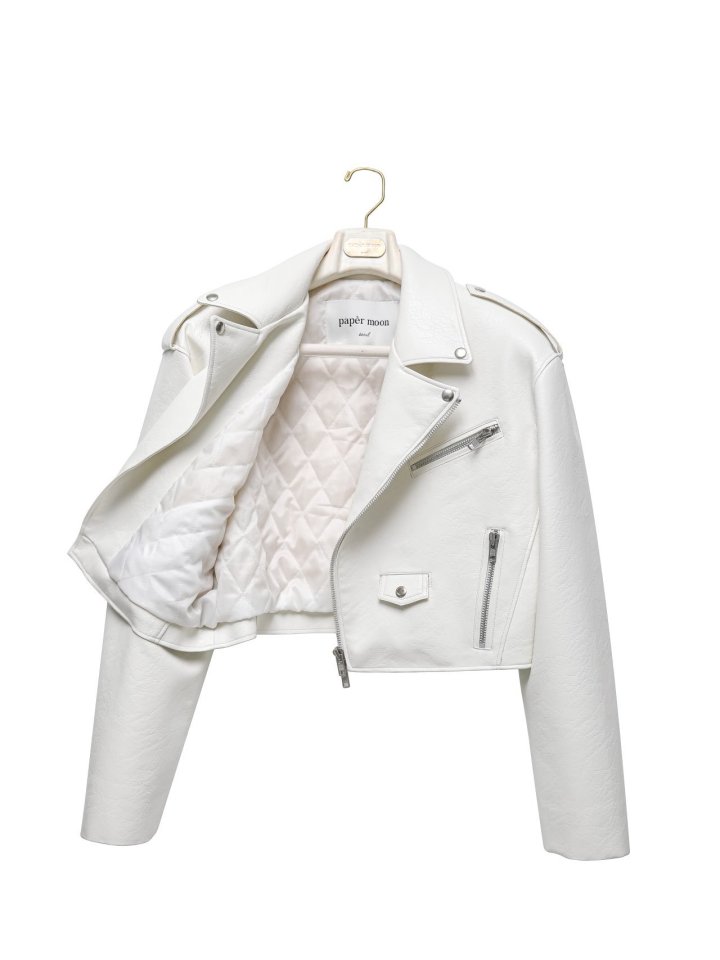 Paper Moon - Korean Women Fashion - #womensfashion - Overe Vegan Leather Crop Biker Jacket - 10