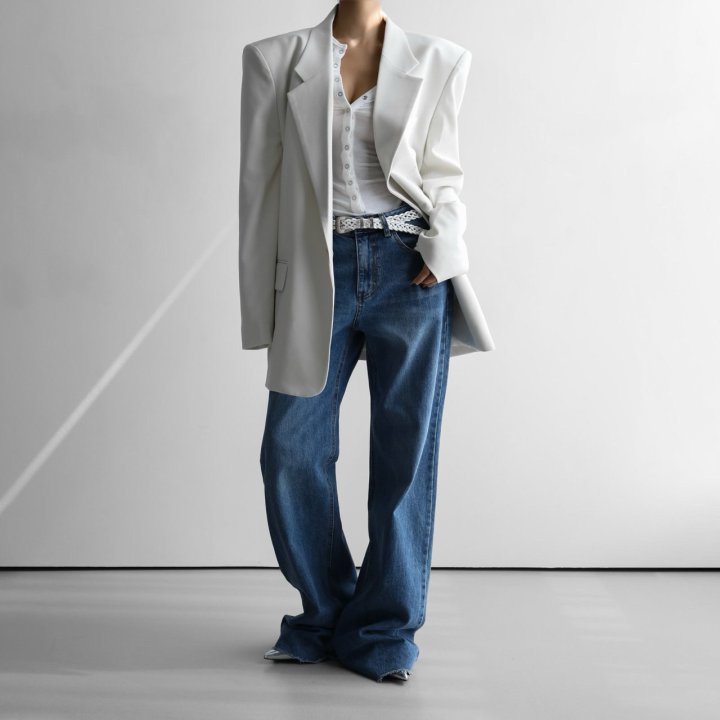 Paper Moon - Korean Women Fashion - #womensfashion - Classic Oversized Maxi Length Blazer