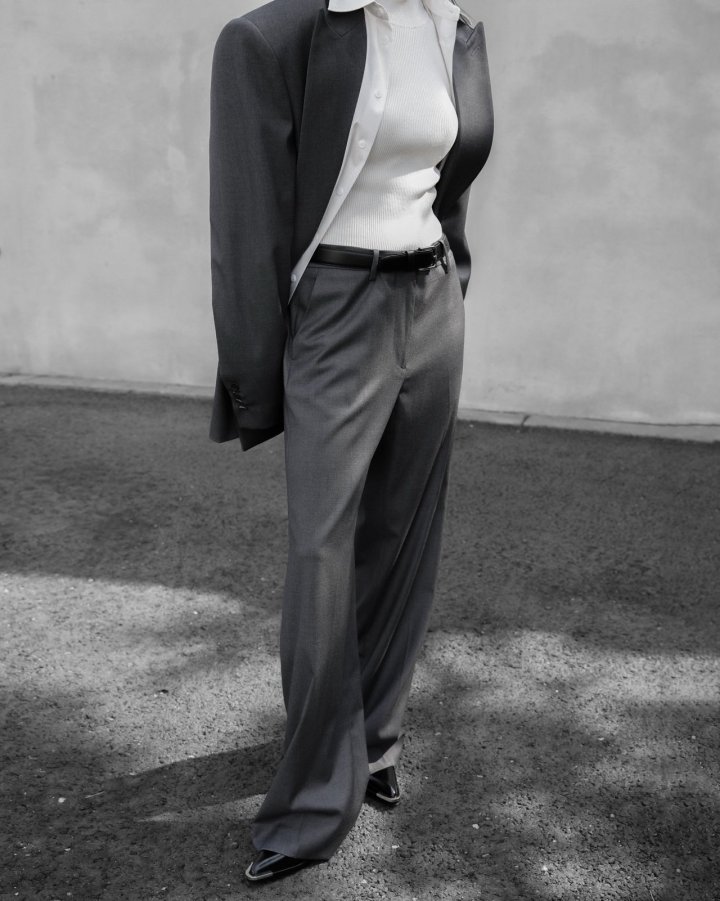 Paper Moon - Korean Women Fashion - #womensfashion - Classic Low Rise Pintuck Slacks