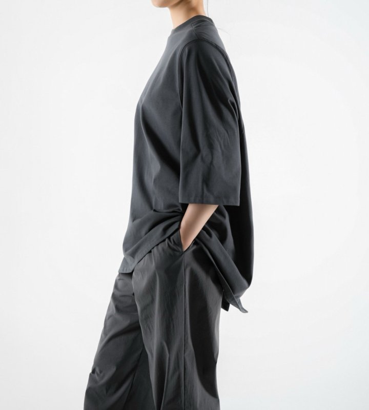 Paper Moon - Korean Women Fashion - #womensfashion - Oversized Fit Back Slit Detail Tee - 6