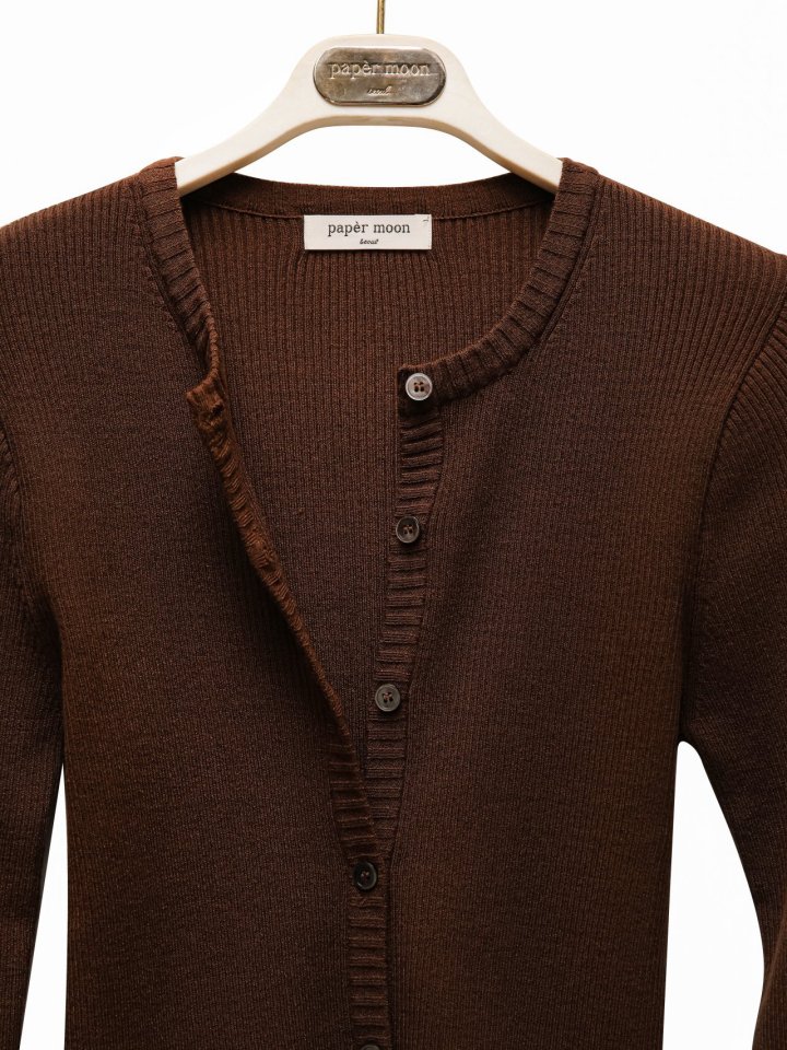 Paper Moon - Korean Women Fashion - #womensfashion - Ribbed Button Down Knit Cardigan - 11