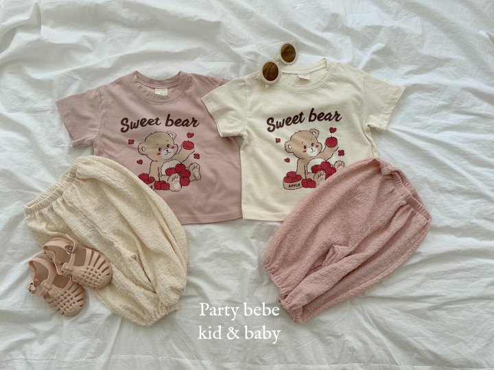 Party Kids - Korean Baby Fashion - #babyboutique - Apple Bear Tee - 8