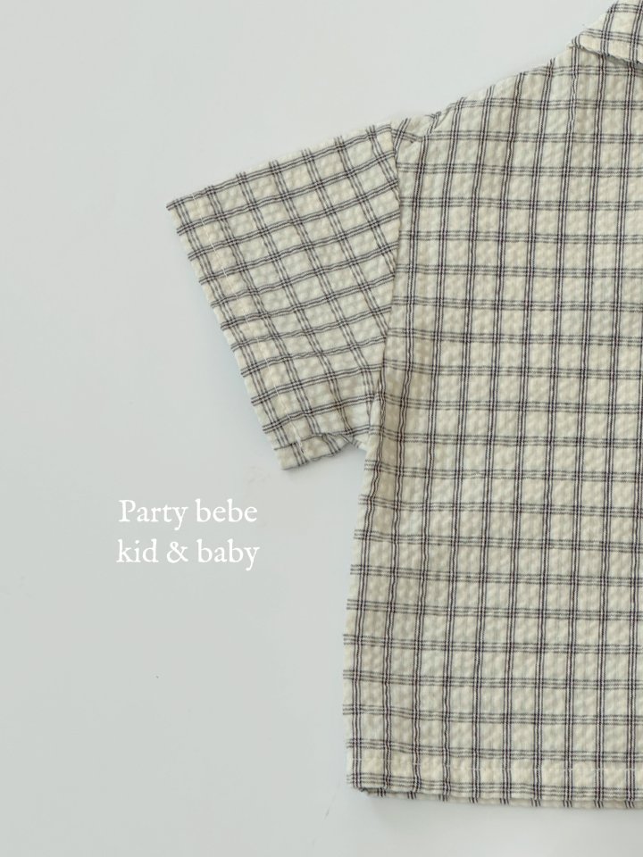 Party Kids - Korean Baby Fashion - #babyboutique - Check Shirt - 9