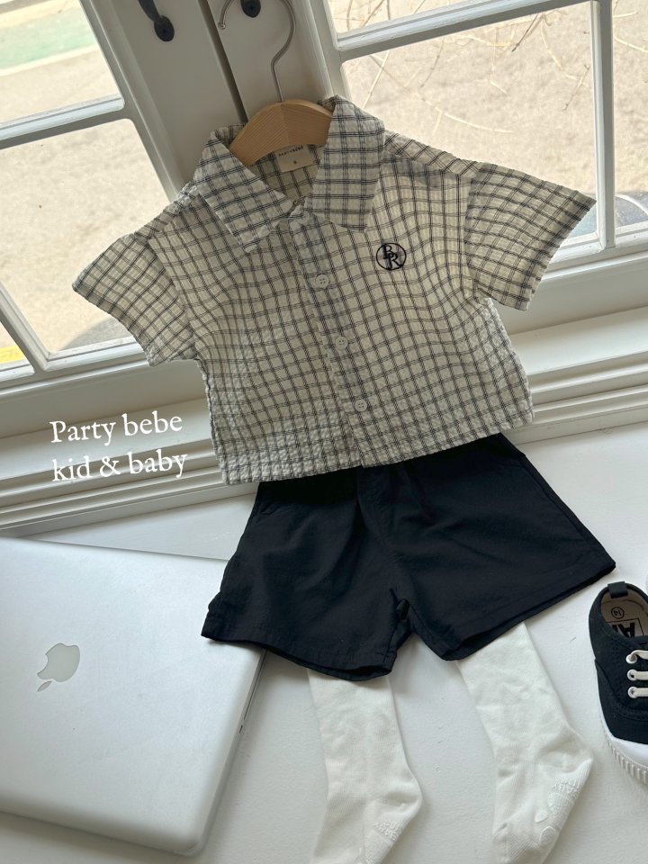 Party Kids - Korean Baby Fashion - #babyboutiqueclothing - Check Shirt - 10