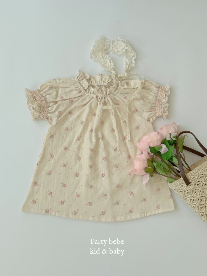 Party Kids - Korean Baby Fashion - #babyfashion - Rose One-piece - 2