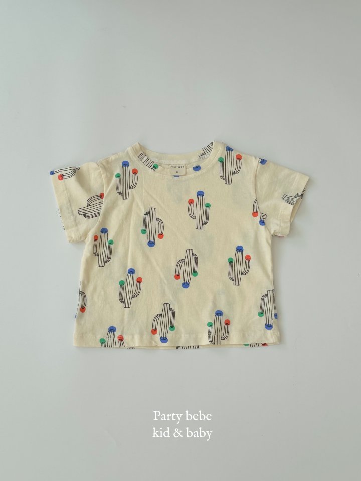 Party Kids - Korean Baby Fashion - #babyfever - Cactus Tee - 3