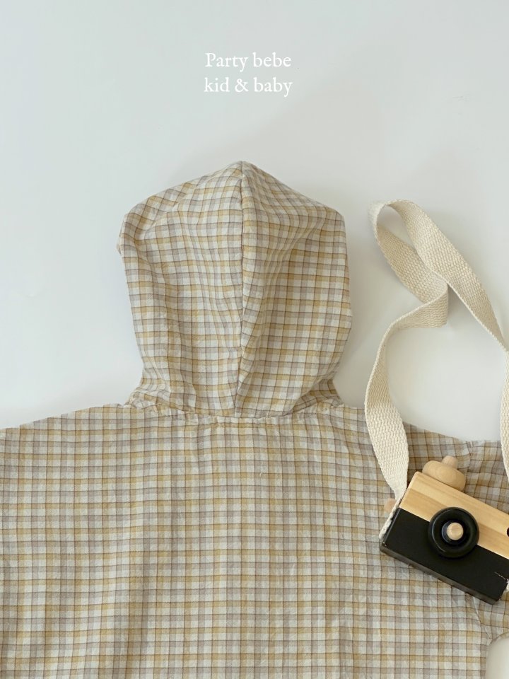 Party Kids - Korean Baby Fashion - #babyfever - Summer Check Hooded Jumper - 10