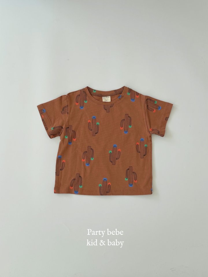 Party Kids - Korean Baby Fashion - #babyfever - Cactus Tee - 4