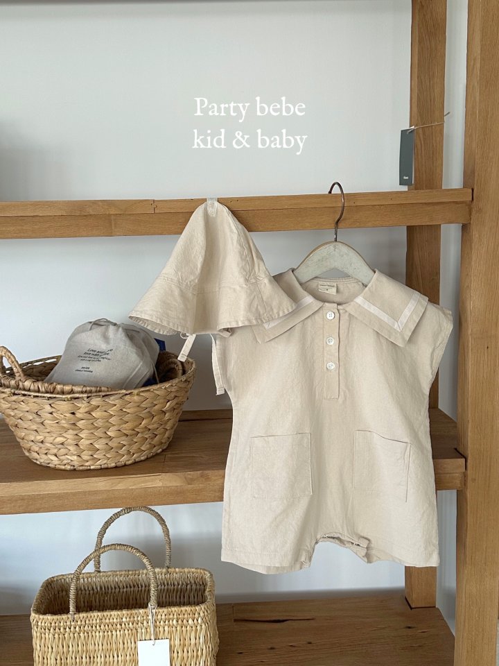 Party Kids - Korean Baby Fashion - #babygirlfashion - Sailor Suit Hat Set-up - 3