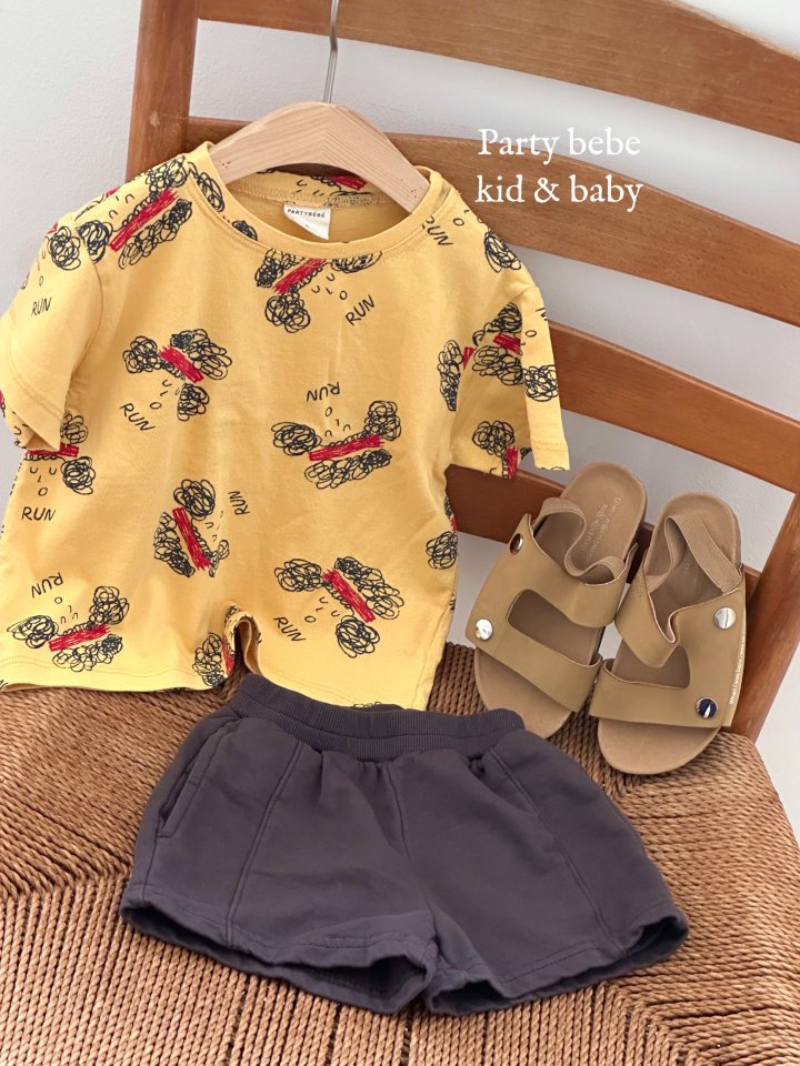 Party Kids - Korean Baby Fashion - #babygirlfashion - Runner Tee - 6