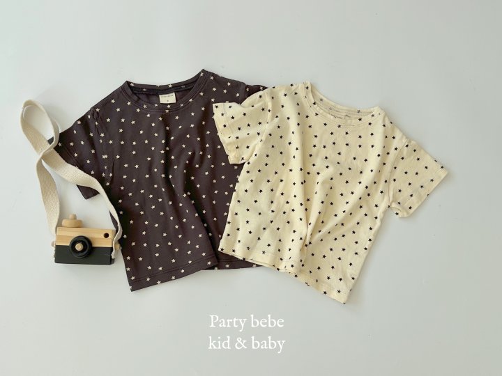 Party Kids - Korean Baby Fashion - #babygirlfashion - Star Tee - 2