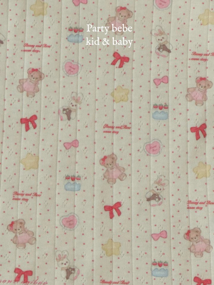 Party Kids - Korean Baby Fashion - #babygirlfashion - Art Bear Tee - 5