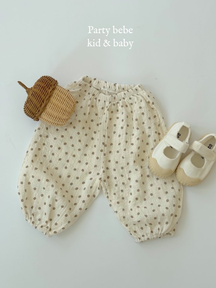 Party Kids - Korean Baby Fashion - #babygirlfashion - Dot Pants - 2