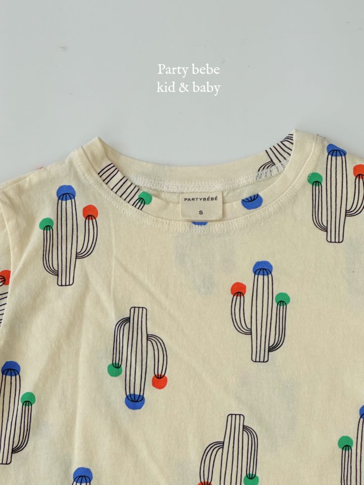 Party Kids - Korean Baby Fashion - #babylifestyle - Cactus Tee - 5