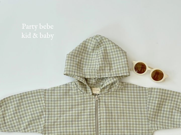 Party Kids - Korean Baby Fashion - #babylifestyle - Summer Check Hooded Jumper - 12