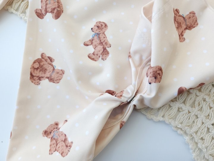 Party Kids - Korean Baby Fashion - #babygirlfashion - Bear Rash Guard Set-up - 4