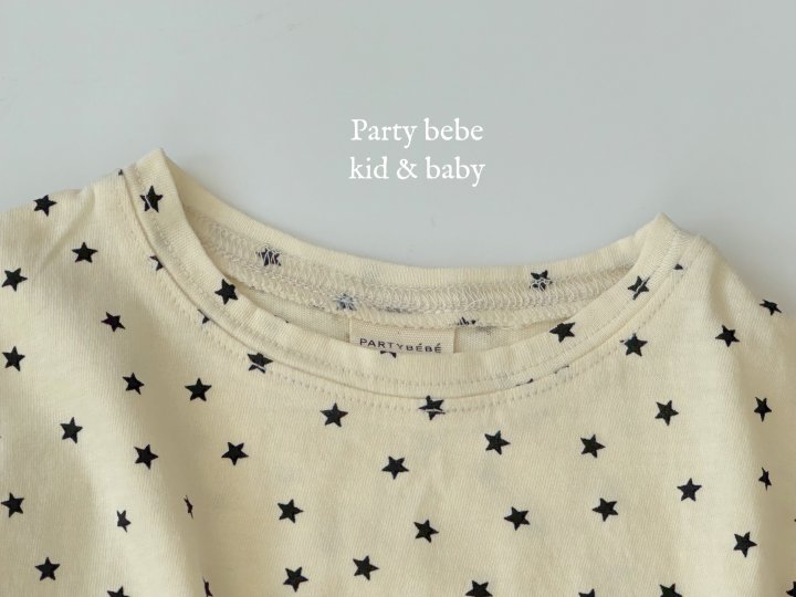 Party Kids - Korean Baby Fashion - #babylifestyle - Star Tee - 4