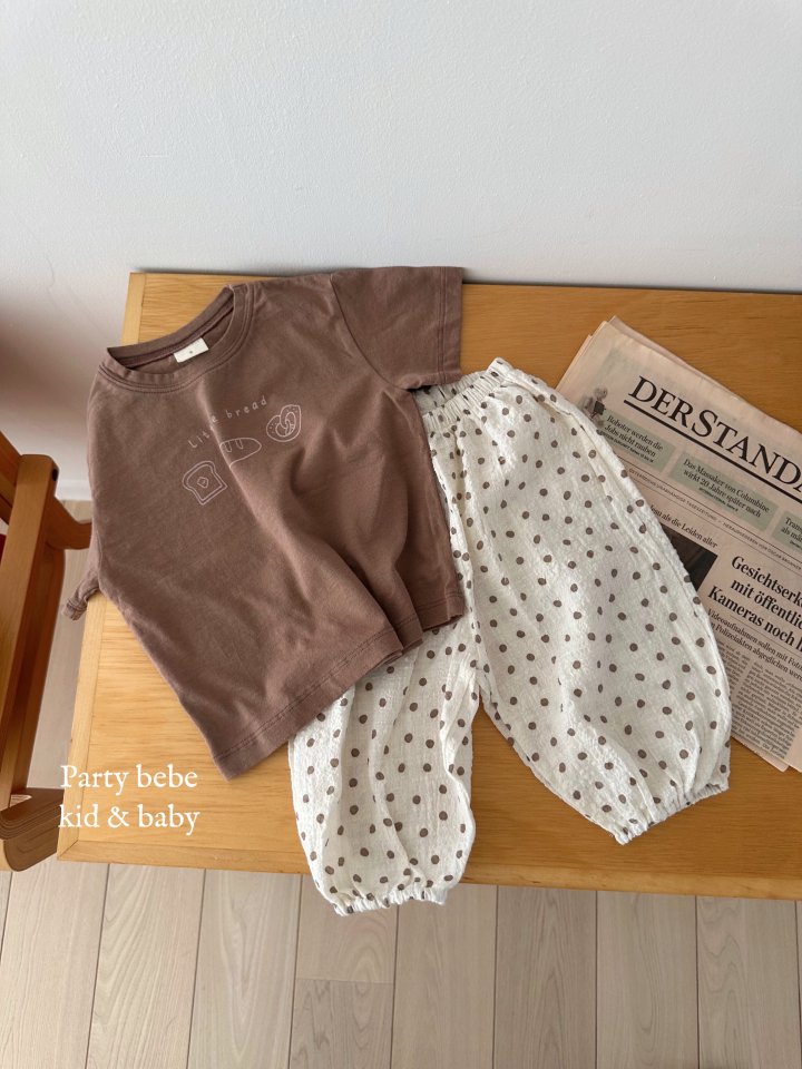 Party Kids - Korean Baby Fashion - #babylifestyle - Dot Pants - 4