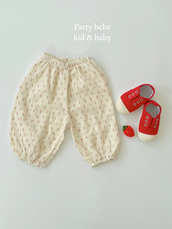 Party Kids - Korean Baby Fashion - #babyoninstagram - Cherry Pants - 2