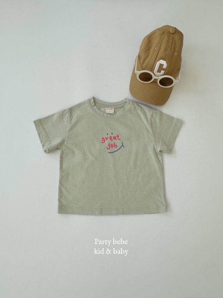 Party Kids - Korean Baby Fashion - #babyootd - Smile Tee - 3