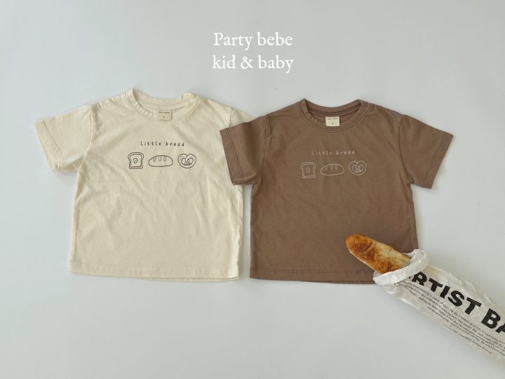 Party Kids - Korean Baby Fashion - #babyootd - Bread Tee - 2