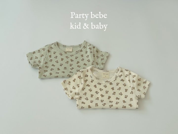 Party Kids - Korean Baby Fashion - #babyootd - Animal Tee - 7
