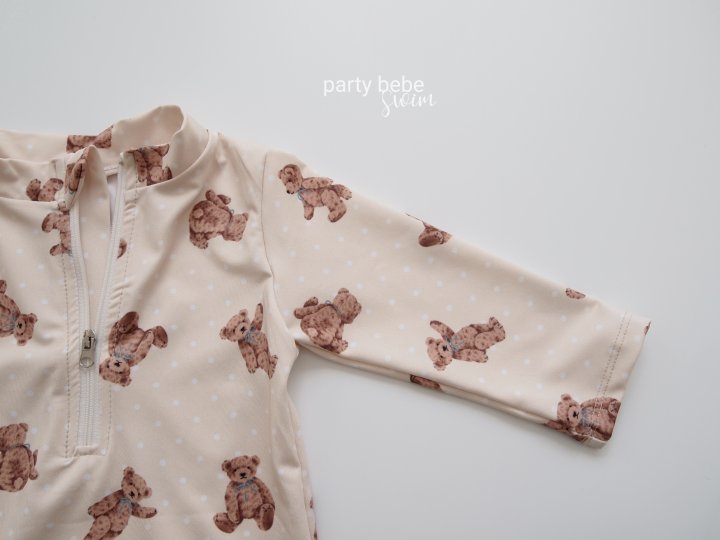 Party Kids - Korean Baby Fashion - #babyootd - Bear Rash Guard Set-up - 6