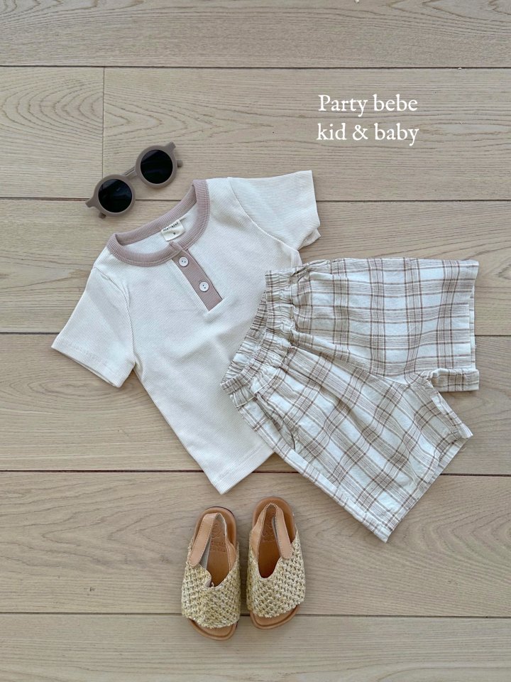 Party Kids - Korean Baby Fashion - #babyootd - Check Pants - 2