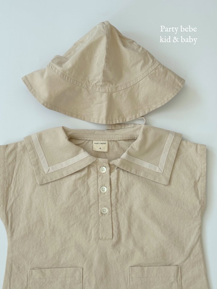 Party Kids - Korean Baby Fashion - #babyoutfit - Sailor Suit Hat Set-up - 7