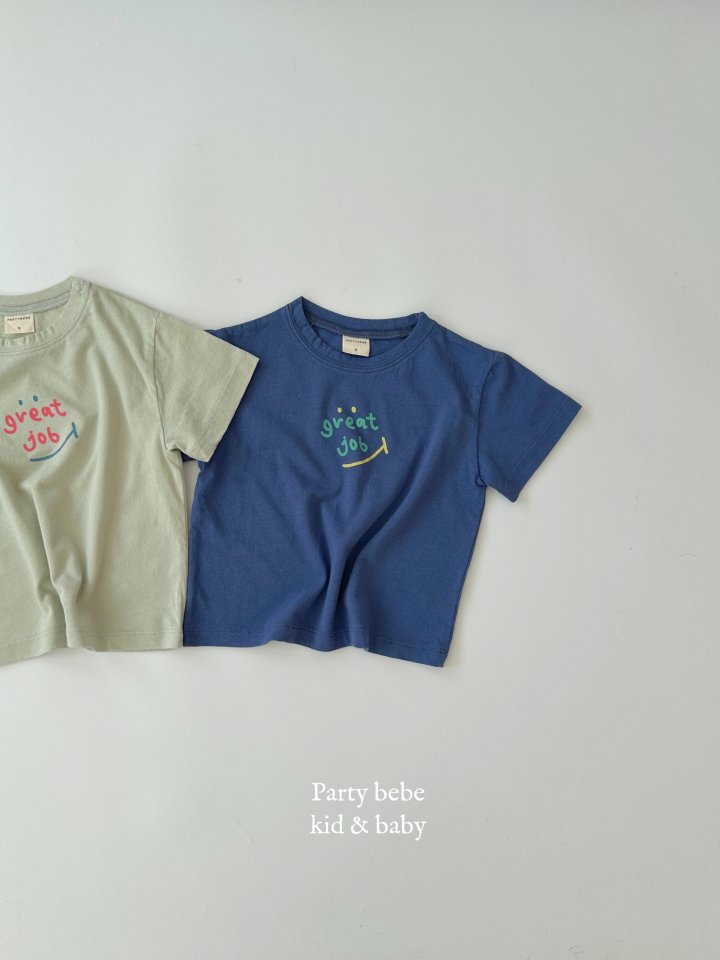 Party Kids - Korean Baby Fashion - #babyoutfit - Smile Tee - 5