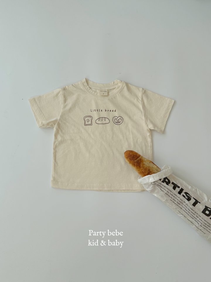 Party Kids - Korean Baby Fashion - #babyoutfit - Bread Tee - 4