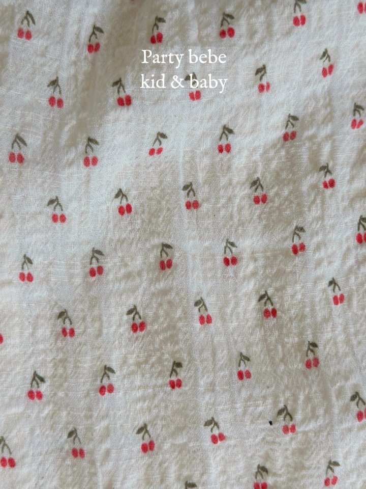 Party Kids - Korean Baby Fashion - #babyoutfit - Cherry Pants - 5