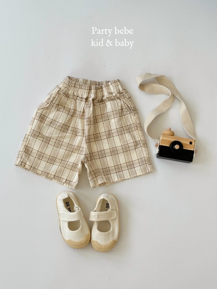 Party Kids - Korean Baby Fashion - #babyoutfit - Check Pants - 3