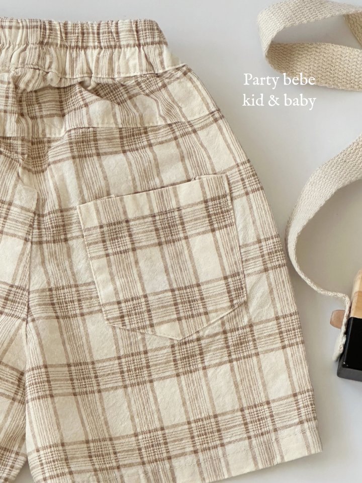 Party Kids - Korean Baby Fashion - #babyoutfit - Check Pants - 4