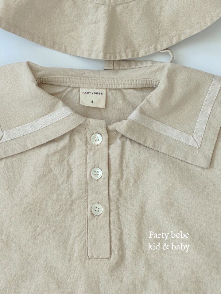 Party Kids - Korean Baby Fashion - #babywear - Sailor Suit Hat Set-up - 9