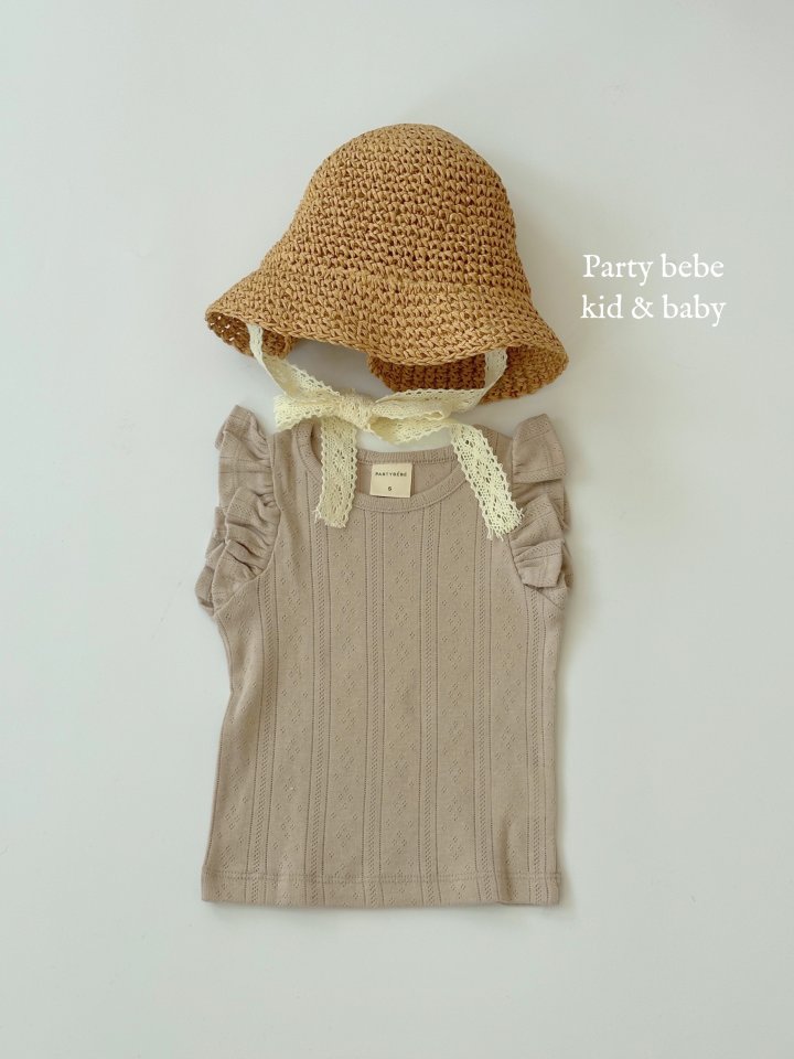 Party Kids - Korean Baby Fashion - #babywear - Eyelet Frill Tee - 9