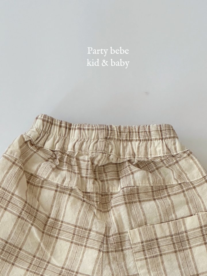 Party Kids - Korean Baby Fashion - #babywear - Check Pants - 5