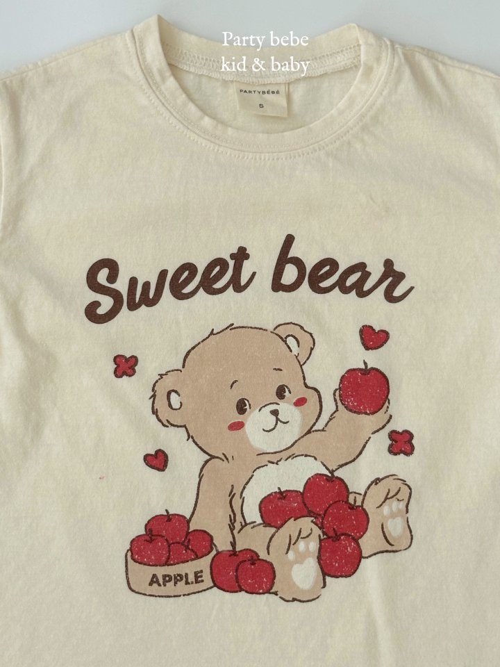 Party Kids - Korean Baby Fashion - #onlinebabyboutique - Apple Bear Tee - 5