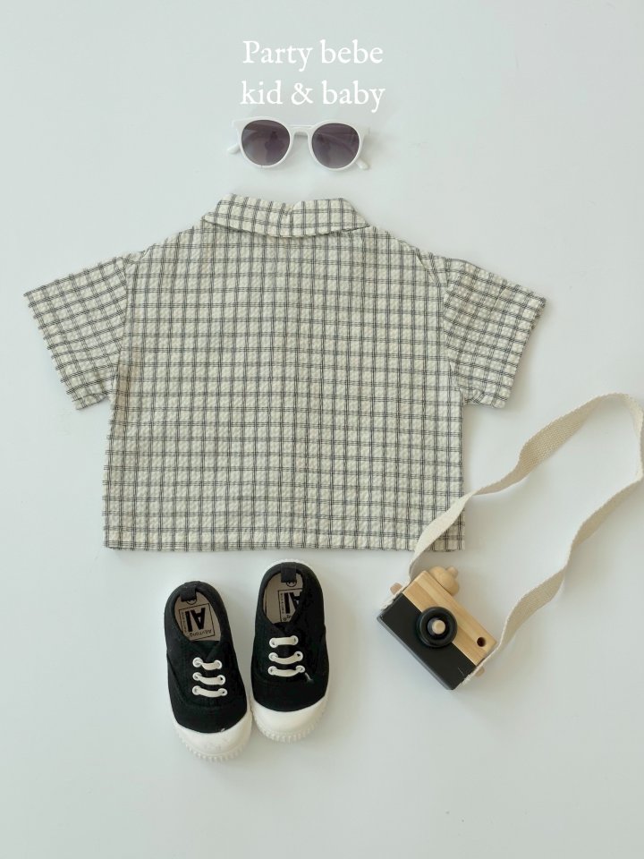 Party Kids - Korean Baby Fashion - #onlinebabyboutique - Check Shirt - 6