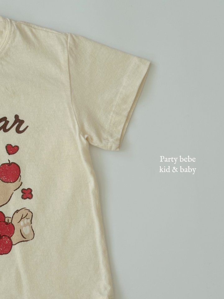 Party Kids - Korean Baby Fashion - #onlinebabyshop - Apple Bear Tee - 6