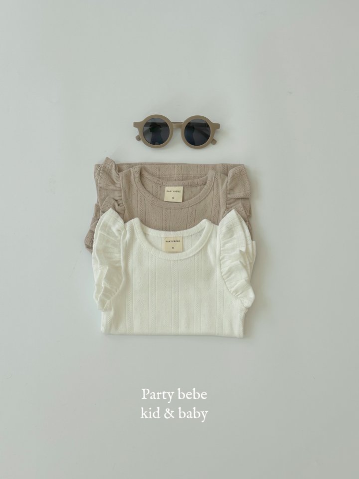 Party Kids - Korean Baby Fashion - #onlinebabyshop - Eyelet Frill Tee - 11
